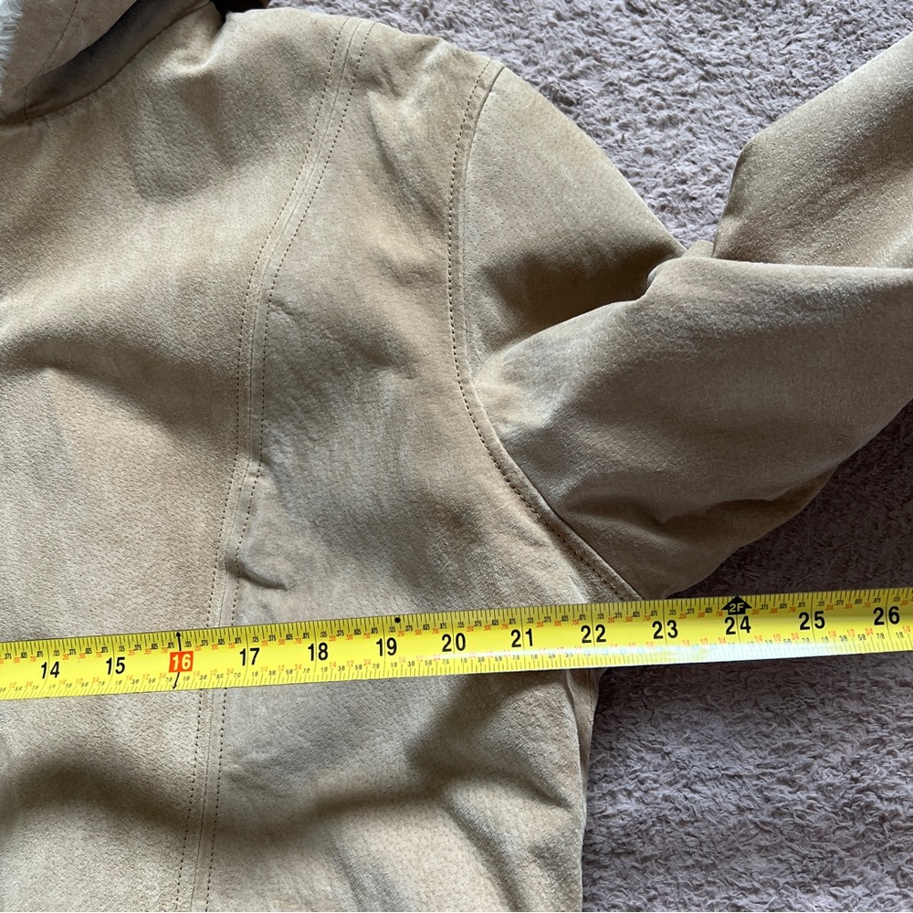 Vintage Weather Tamer Genuine Leather Faux Fur Lined Coat Women's‎ Size XL - Picture 8 of 10